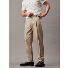Calvin Klein Byxor & Shorts Calvin Klein Cropped Tapered Trousers Grey