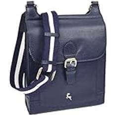 A1 Fashion Goods Äkta läder crossbody väska dam vardaglig sling stil messenger Xela, Marinblått Xsp