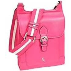 A1 Fashion Goods Äkta läder crossbody väska dam vardaglig sling stil messenger Xela, Rosa