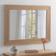 Brown Mirrors Yearn Mirrors Oak Effect Framed 64x79cm Wall Mirror