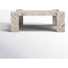 Marble Coffee Tables AllModern Delaine Brown/White Coffee Table 40x40"