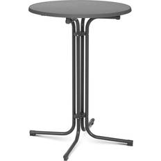 Bartische reduziert Royal Catering Stehtisch - Ø 80 cm - klappbar - grau Bartisch 80x80cm