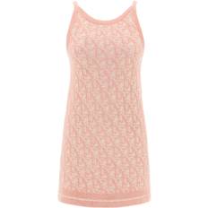 Palm Angels Mujer Vestidos Palm Angels Monogram Knitted Mini Dress - Pink