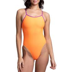 Lined Swimsuits Jolyn Women's Perry Fixed Back One Piece Swimsuit - Sunkist/Fnch Mlbry/Mint