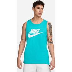 Green - Men Tank Tops Nike Men's Sportswear Logo Tank Top Dusty Cactus