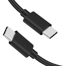 Megabilligt 0,3m USB-C Laddkabel Quick Charge 3A 60W Type-C Svart