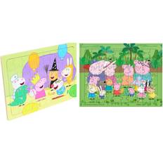 Peppa Pig Greta gris Pussel 2-pack TRÄ