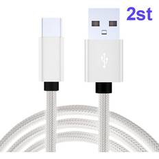 2 St USB-C Snabbladdningskabel Laddare