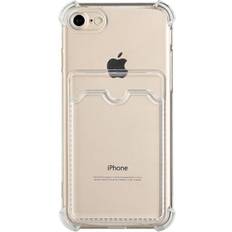 G-SP iPhone 7/8/SE 2020/2022 Stöttåligt Skal med Korthållare Transparent