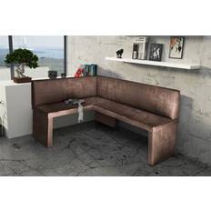 Bois Banquettes Fun-Möbel Corner Kitchen Vintage Brown Banquette 196x89cm