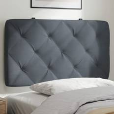 Fløjl Sengegavle vidaXL Gavlpude 90 cm Velour Mørkegrå Sengegavl