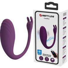Sexleksaker Pretty Love Catalina Vibrating Egg with App Global Remote Control Series Purple lila