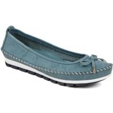 Pavers Exposed Stitching Ballet Flats SIMIN39001 324 764 Blue