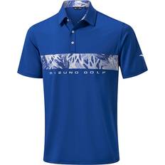 Mizuno Cali Stripe Polo Blau Men GrösseXXL