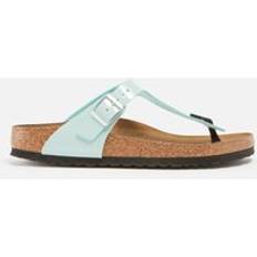 Birkenstock Women's Gizeh Patent Leather Sandals Green