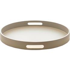 Mojoo Mat Lakeret Ø40x4 cm Grey Serveringsbakke