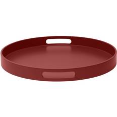 Mojoo Bandeja de Servir Lacada Ø40 x 4 cm - Rusty Red Bandejade servicio