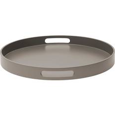 Mojoo Bandeja de Servir Lacada Ø40 x 4 cm - Dark Grey Bandejade servicio