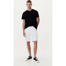 H&M Herre Shorts H&M Herre Hvit Slim denimshorts