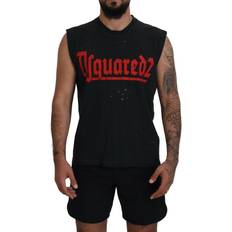 DSquared2 Men Tank Tops DSquared2 Cotton Sleeveless Crewneck Tank Men's T-shirt