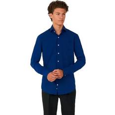 Drenge - Polyester Skjorter OppoSuits Marineblå skjorte, teens