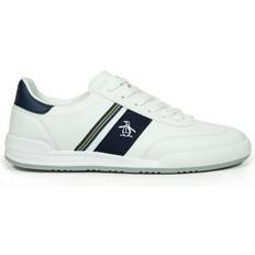 Original Penguin Mens 'GAZ' Cupsole Trainer White Pu