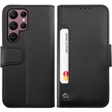 Samsung Galaxy S23 Ultra Covers med kortholder Rvelon Galaxy S23 Ultra Plånboksfodral Extra Kortfack