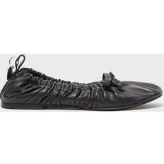 42 - Snörning Ballerinaskor Acne Studios Ballerina Leather Flat Svart EUR