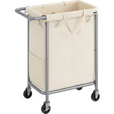 Songmics Basket on Wheels, Cream