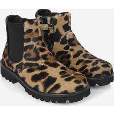 Dolce & Gabbana Girls Leopard Boots Multicoloured