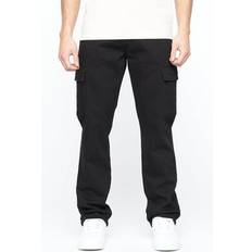 Crosshatch Kremtap Cargo Jeans Solid Black