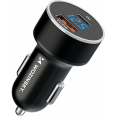 Fodral Wozinsky Billaddare USB-C USB-A 36W Svart TheMobileStore Billaddare