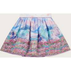 Zipper Skirts Children's Clothing Monsoon Kids' Unicorn Landscape Skirt, Pink