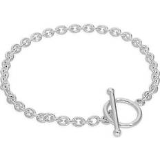 Jewellerybox Sterling silver bracelet with t-bar toggle