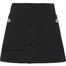 Prada Skirts Prada Wool Embellished Mini Skirt black