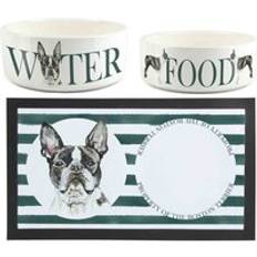 Pets Purely Home Boston Terrier Pet Mat&#44; Food