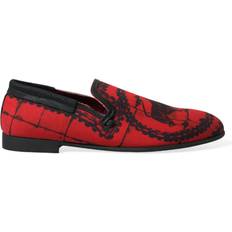 Dolce & Gabbana Low Shoes Dolce & Gabbana Torero-Inspired Luxe Red Black Men's Loafers