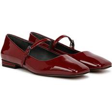 Heel Ballerinas Franco Sarto Tinsley Women's Flat Shoes - Gothic Red Patent