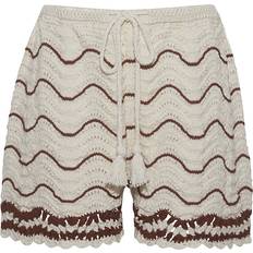 Solid Colors - Unisex Shorts Aicha Shorts Brown Coffee Wave