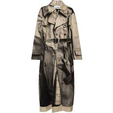 Gule Kåper & Frakker Jean Paul Gaultier Trykt Oversized Trench Coat Yellow