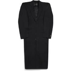 Balenciaga Unisex Coats Balenciaga Cut Away Boxy Coat Black Unisex Wool