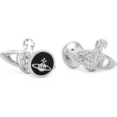 Vivienne Westwood Cufflinks Vivienne Westwood Mini Bas Relief Silver-tone orb Cufflinks Crystal