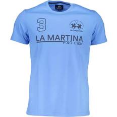 La Martina Light Blue Cotton T-Shirt