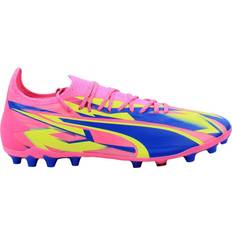 Artificial Grass (AG) - Pink Football Shoes Puma 10, Pink Ultra Ultimate Energy MG Lace-Up Pink Synthetic Mens Football Boots 107620_01 UK