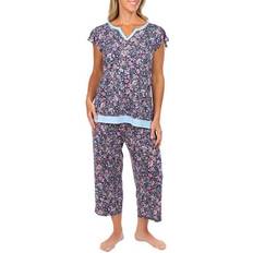 Bloemen Nachtkleding Ellen Tracy 2Pc Shirt & Pant Set