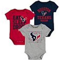 Children's Clothing Outerstuff Officially Licensed NFL Newborn & Infant Bodysuit 3pcs. Texans To Months