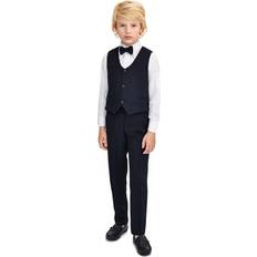 Blue Suits Children's Clothing Lilax Boys Formal Suit Piece Vest, Pants and Tie Dresswear Suit Set 4T, Navy