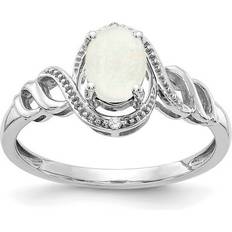 9k - Diamond Rings Primal Gold by: Walmart.com, Karat White Opal and Diamond Ring