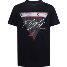 Running T-shirts Children's Clothing Nike Boy's Air Jordan 4 Flight Reimagined T-shirt - Black/White