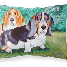 Caroline's Treasures Basset Hound Double Trouble Moisture Pillowcase Large Pillow Case